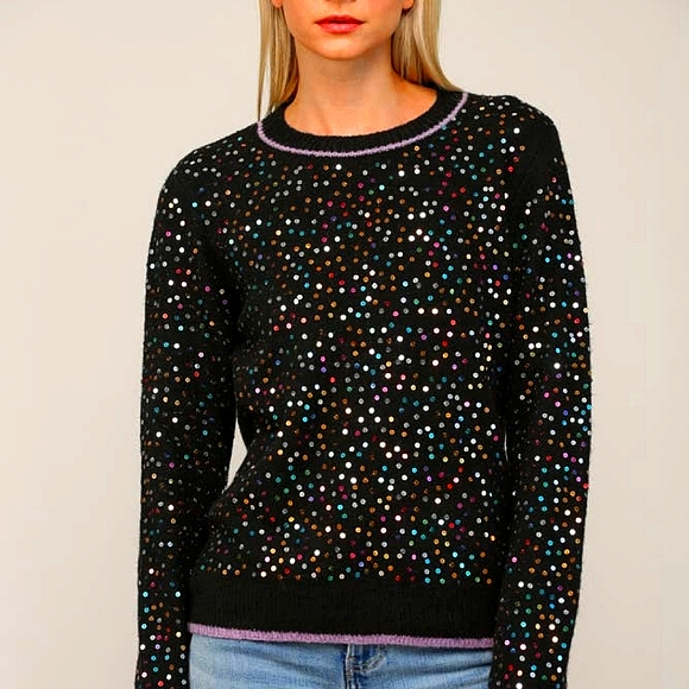 NWT FATE Sequin Crew neck Sweater 🔥🎁🎄